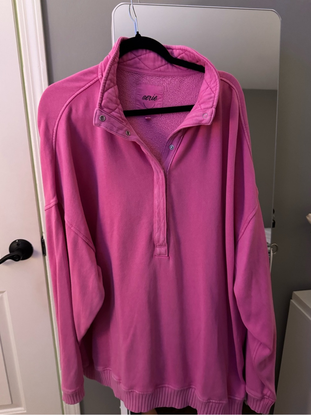 aerie Pink Pullover Sweatshirt - Picture 2 of 3